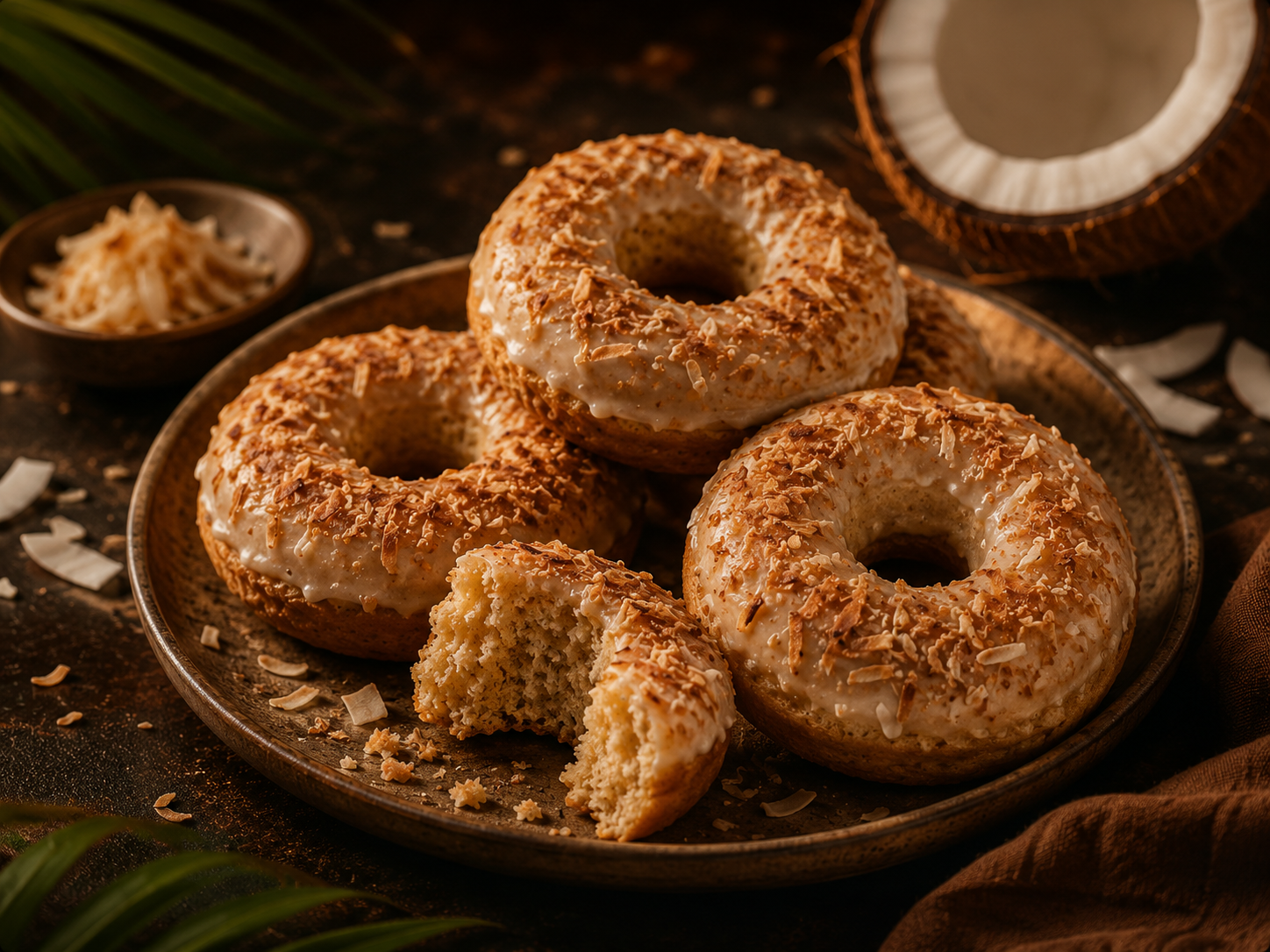 Baked Coconut Donuts